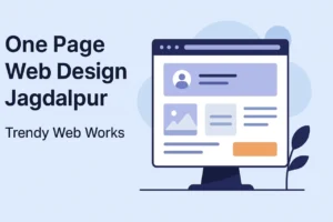 One Page Web Design Jagdalpur - Trendy Web Works